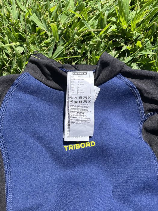 Licra solar criança surf térmica Tribord neoprene 1.5mm