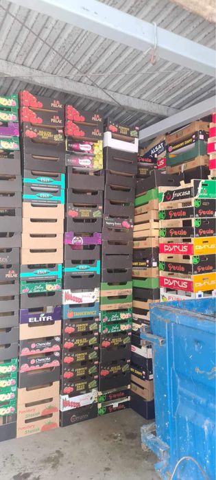 Skrzynki plastikowe , kartonowe i drewniane