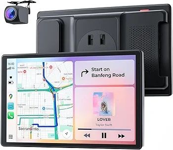 Автомобильный экран KRUNIA 8 дюймов для Apple CarPlay Android Auto с камерой заднего вида и голосовым управлением