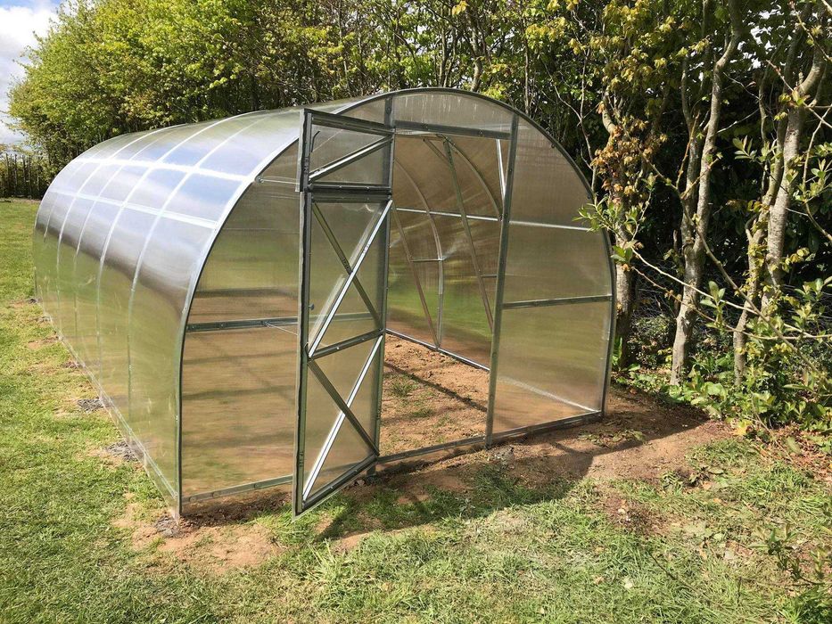 Szklarnia od 3x4 do 3x12 z poliwęglanu | 180 kg/m² | 10 lat gwarancji