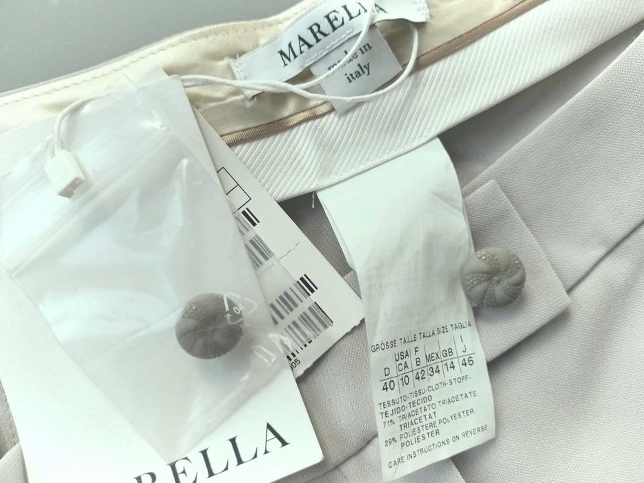 Max Mara kobiece cygaretki w kant 42 NOWE