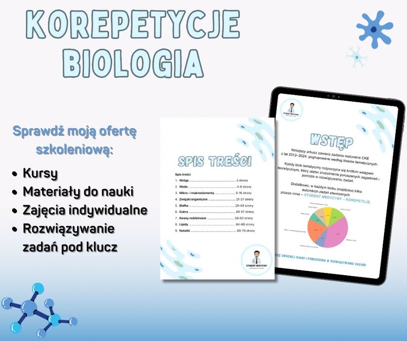 Korepetycje z BIOLOGII - własne materiały (notaki, zadania itd.)
