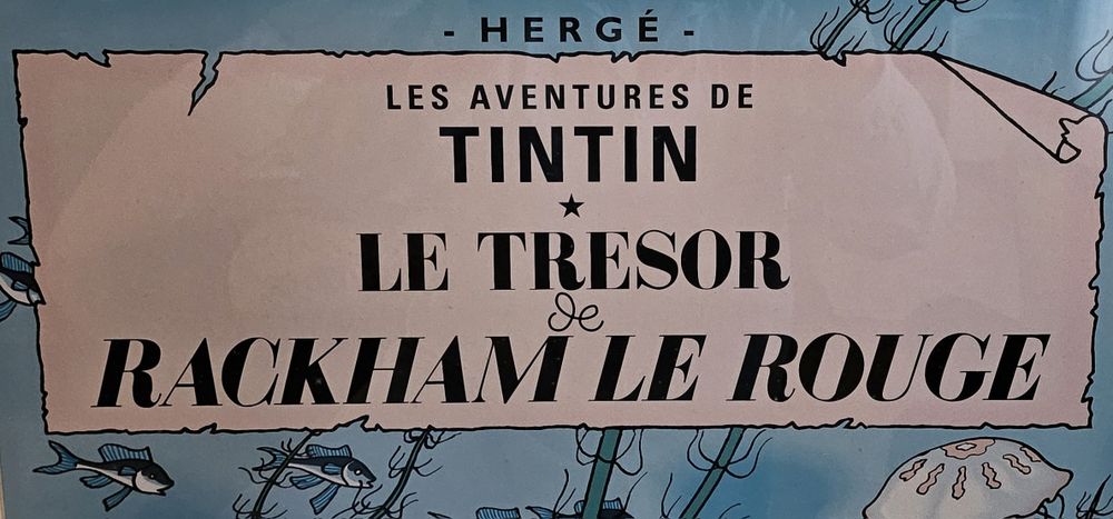 Quadro Tintin - LE TRÉSOR DE RACKHAM LE ROUGE