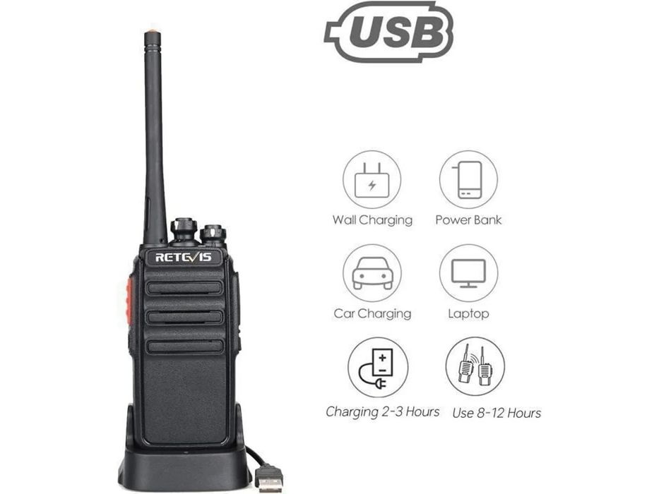 Rt24 Walkie Talkie De Longa Distância, Pmr446 Sem Licença 16 Canais Ct