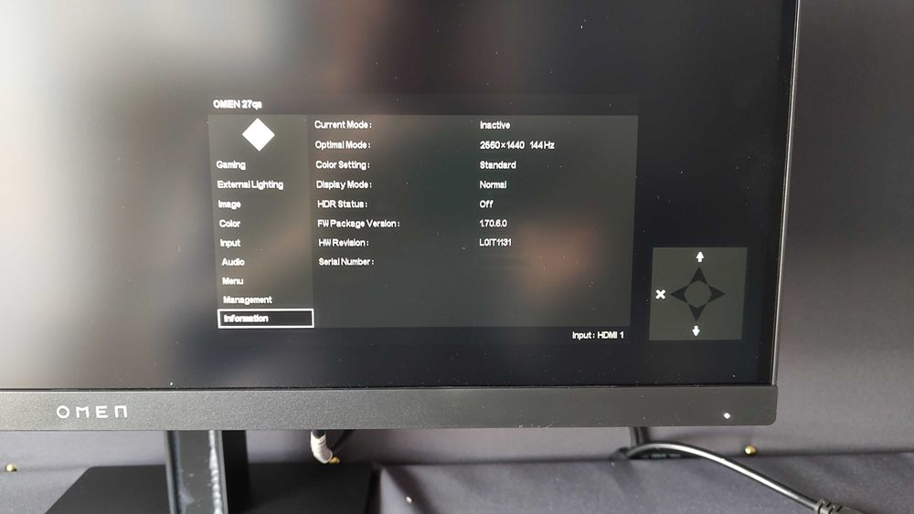 Monitor HP OMEN 27qs 2K IPS 240Hz