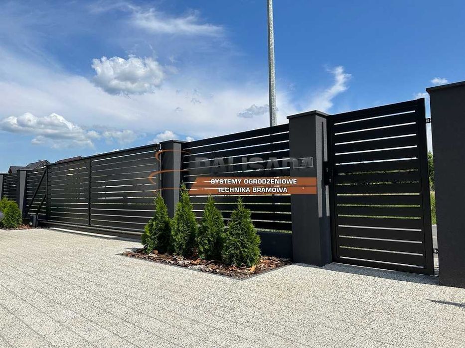 NOWOCZESNE ogrodzenie TYNKOWANE | MURKI i SŁUPKI | Producent Bydgoszcz