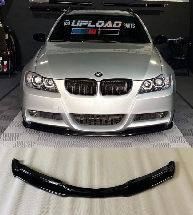 Lip Frontal E90/E91 Serie 3 Pre LCI Plastico Abs Preto Brilhante