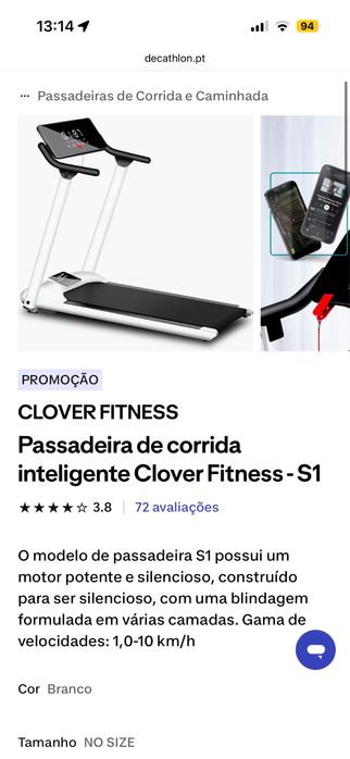 Passadeira CLOVER como nova