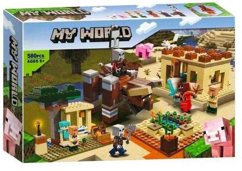 Лего Майнкрафт Патруль розбійників конструктор 580 деталей My World