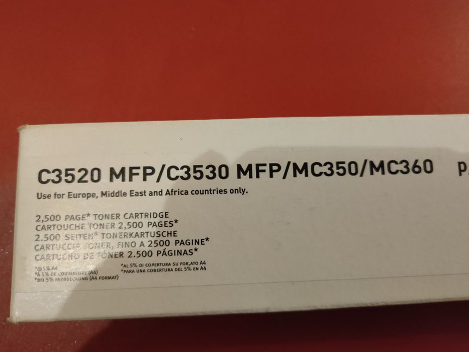 Toner ciano 2500 cópias