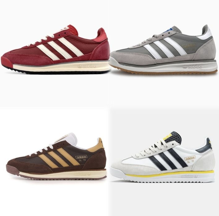 р40-45 Кросівки Adidas Sl 72 Blue Black Brown White Yellow Green