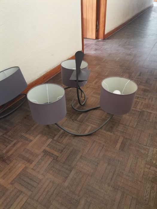 Conjunto candeeiros de sala, impecáveis, como novo