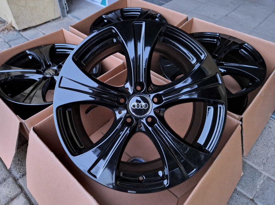 Alufelgi 18 5x112 Audi A4 A5 A6 A7 A8 Q3 Q5 Czarne Oryginalne ! 633#