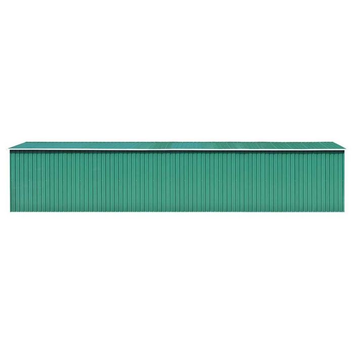 Abrigo de metal 257x990x181 cm aço galvanizado verde