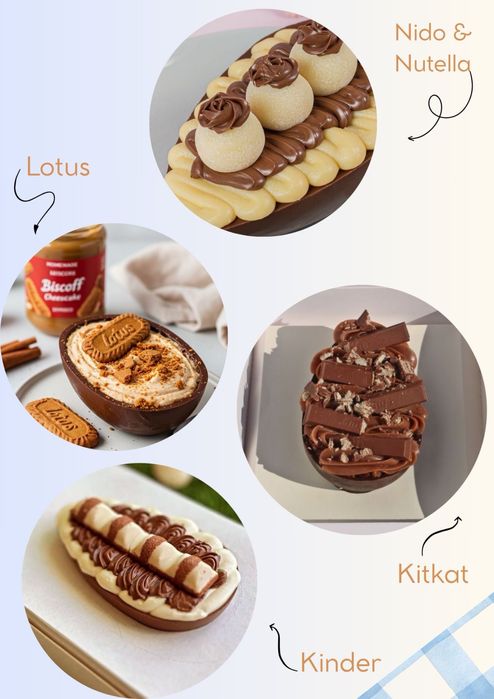 Ovos de pascoa e doces