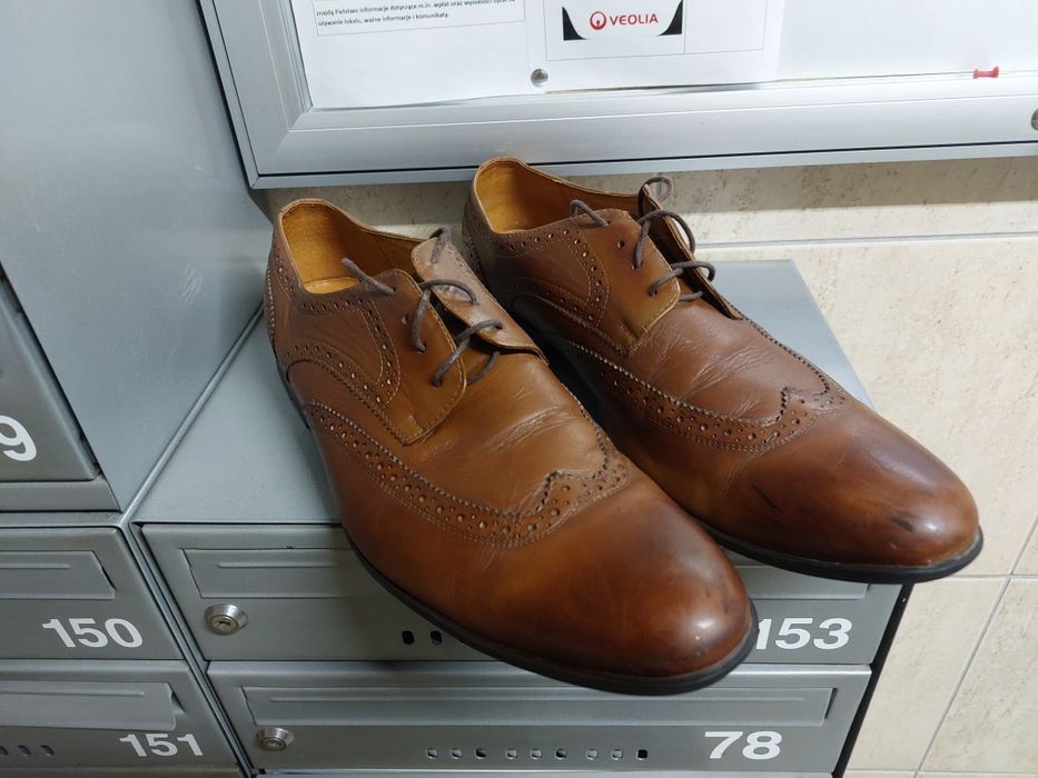 Półbuty męskie Kubarski-skóra 48r