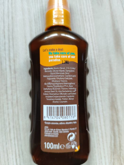 Tabaiba Sun olejek ochronny do opalania