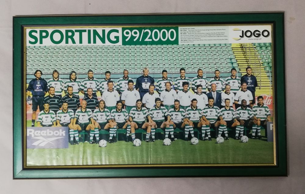 Quadro do Sporting campeão 2001 sem vidro