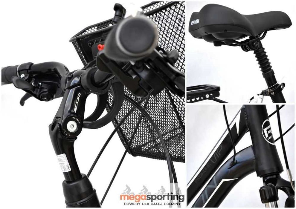 Rower trekking unisex damski męski Rayon VIP 28 Shimano aluminiowy