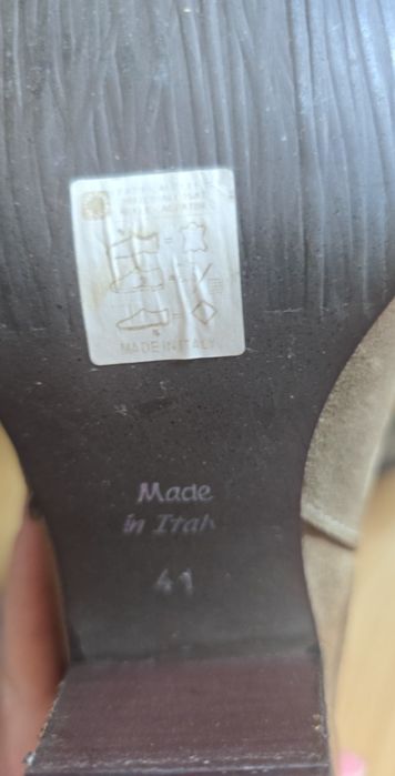 Kowbojki ze skóry naturalnej Włoskie 41