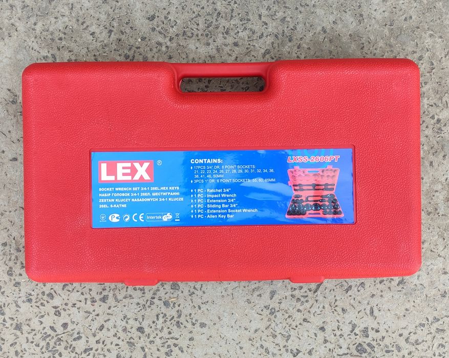 Набір інструментів головок 26 од для вантажних авто 3/4 1 " 21 -65 мм