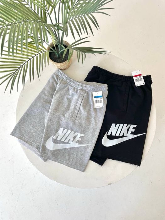 Шорти nike сірі/чорні