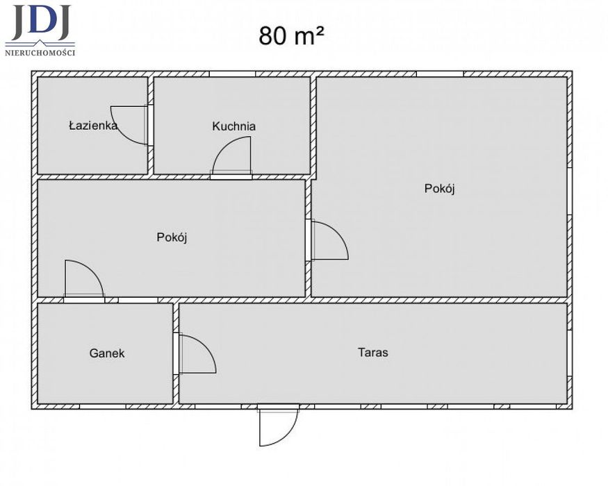 Dom drewniany 80 m2. Działka 38 ar. Wojsławice