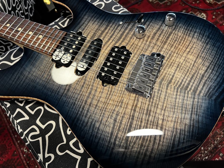 Suhr Modern Plus PF HSH Faded Trans Whale Blue Burst