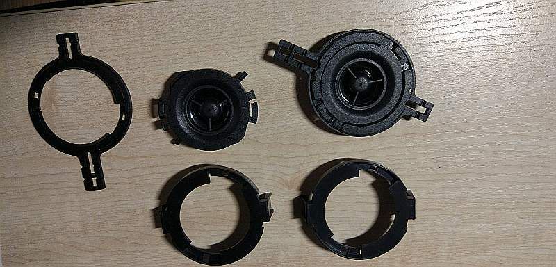 głośniki 87mm wysokotonowe z kondensator em 80W/4ohm