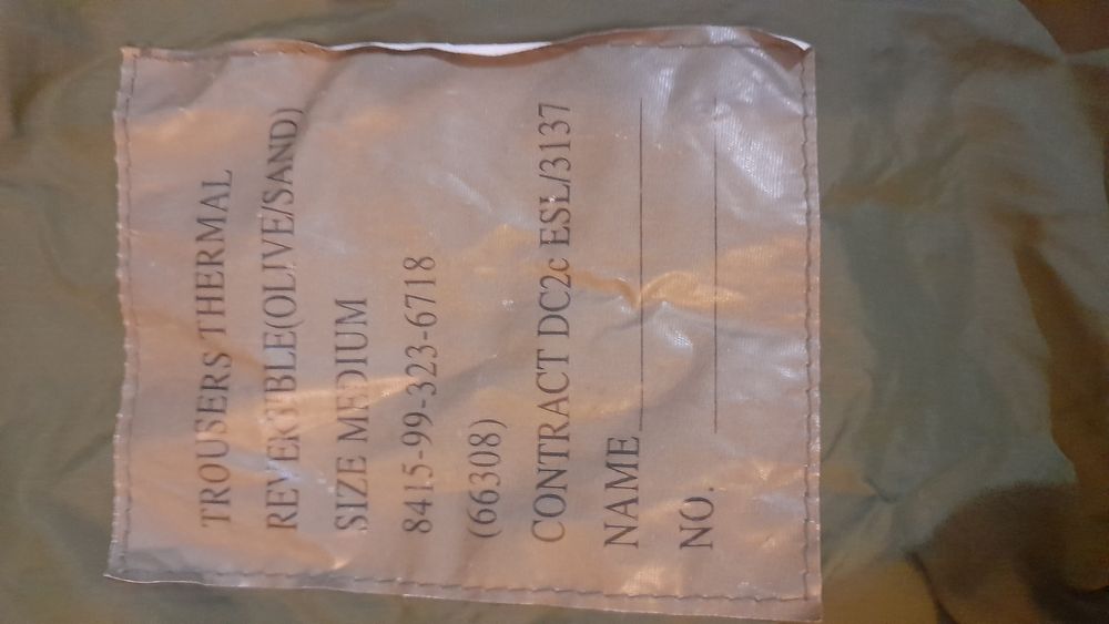 Pokrowce Trousers Thermal Reversible.