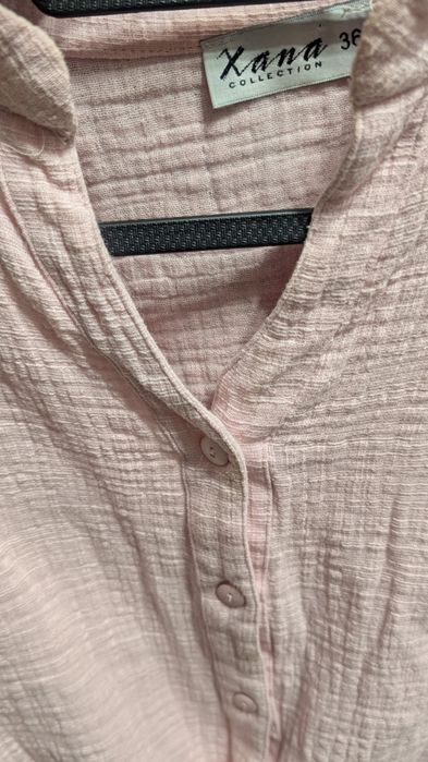 Muślinowa koszula pudrowy róż