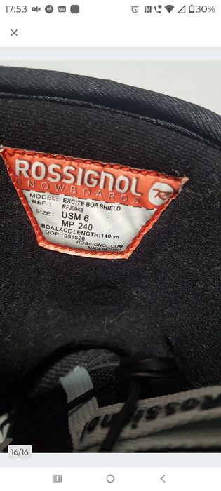 Buty snowboardowe Rossignol Excited boa shield - 24 cm, roz 38