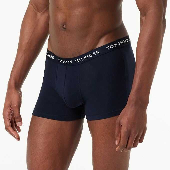 TOMMY HILFIGER Trunk 3 Pary Bokserki Męskie M Wielokolorowe Bawełniane