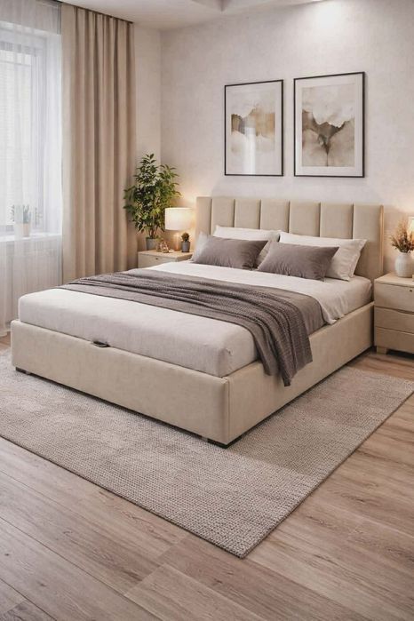 Łóżka sypialniane, tapicerowane