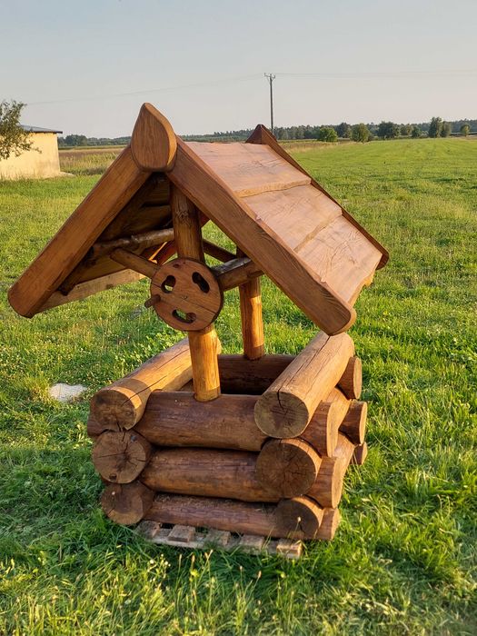 Studnia z bali w stylu góralskim
