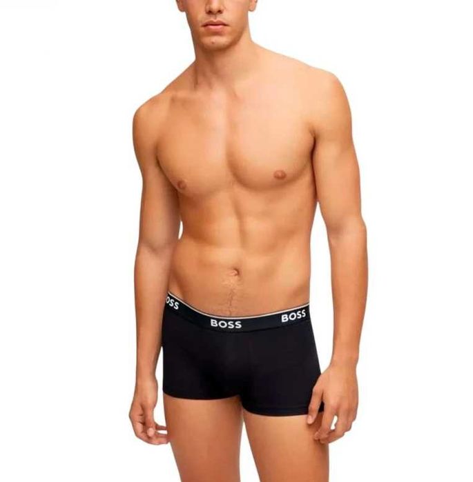 HUGO BOSS bokserki 3 PAK bokserek męskich BLACK