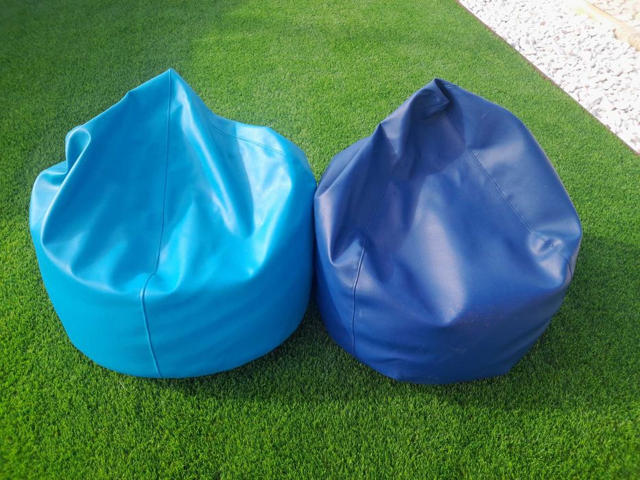 Puff`s azuis decorativos