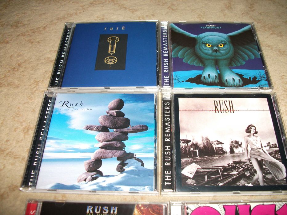 Kolekcja płyt CD zespołu RUSH