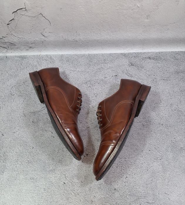Оксфорды Loake 747T английские лоферы коричневые кожаные туфли