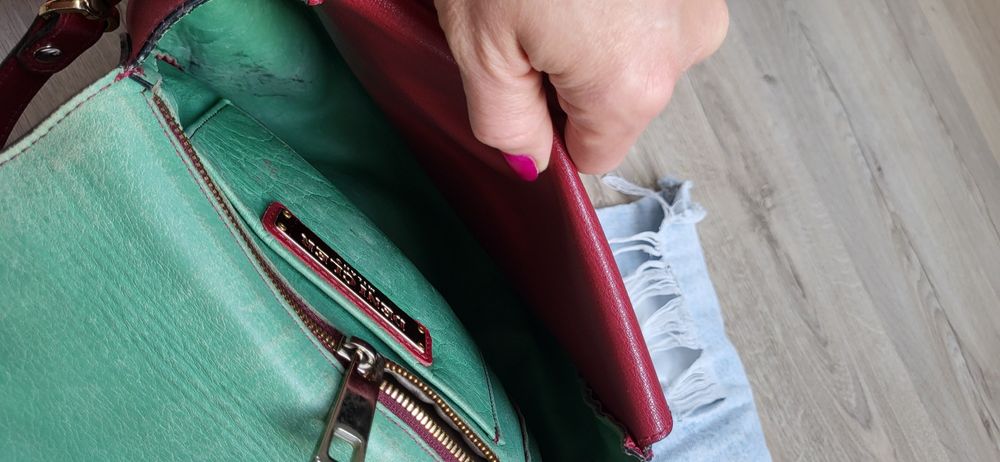 Skórzana włoska torebka Deni Cler