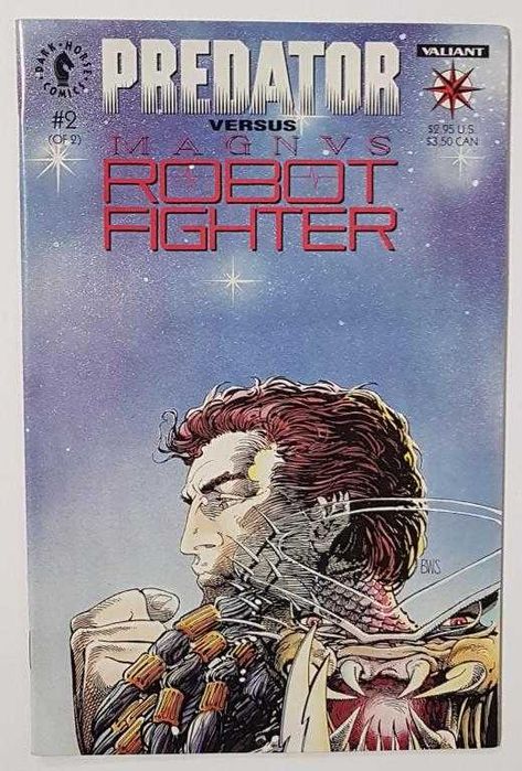 комиксы Predator versus Magnus Robot Fighter #2 / 1993 Dark Horse Comics, Valiant