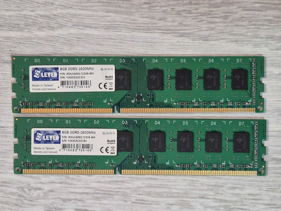 пам'ять DDR3 16GB Kit (2x8) 1600MHz LEVEN (Intel\AMD). Trade-in