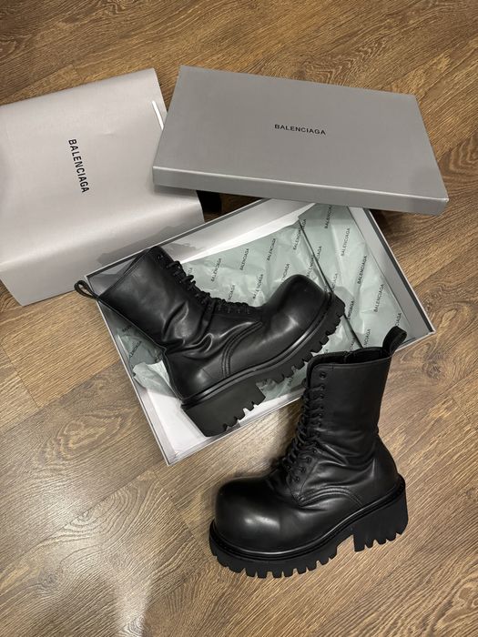 Balenciaga Stomper Boots Шкіряні
