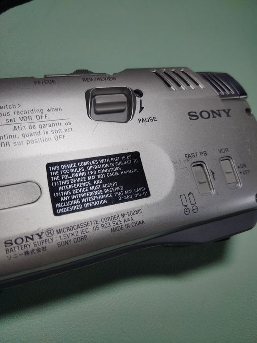 Sony dyktafon kolekcjonerski wysoki model