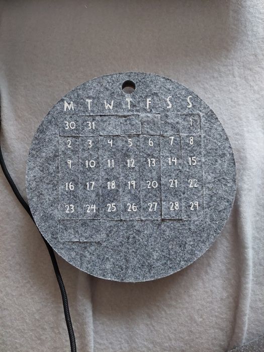 Kalendarz miesięczny zero waste