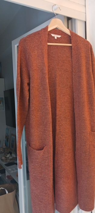 Casaco malha,comprido,t.36-38