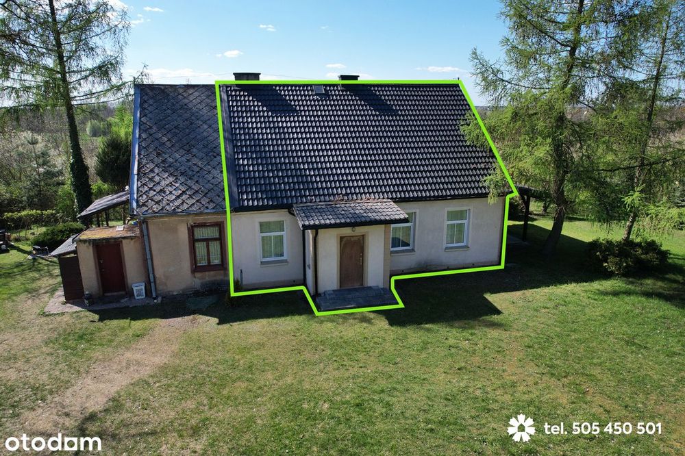 Domek w lesie - leśniczówka blisko natury (zabudowa bliźniacza)