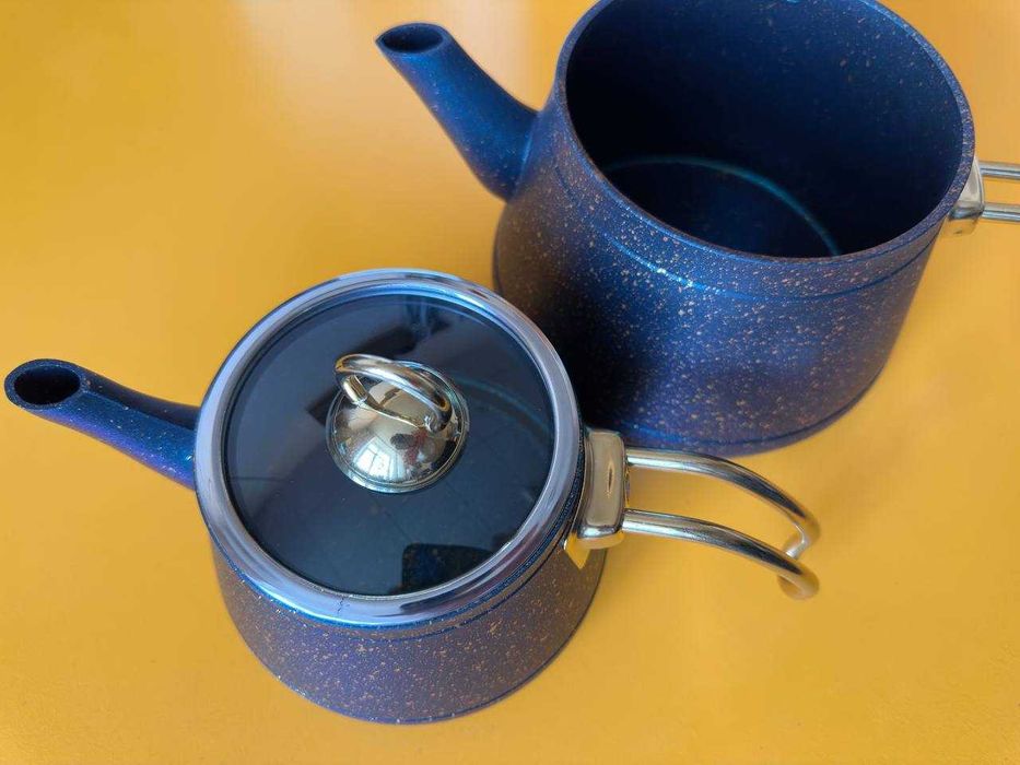 Чайник подвійний з заварником, Lines, Туреччина. Двоярусний чайник.