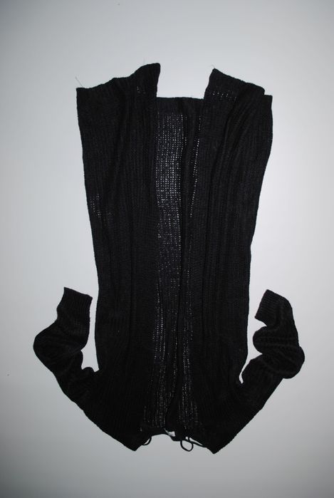 Кардиган вязаный черный XS/S Италия женский стильный накидка кофта