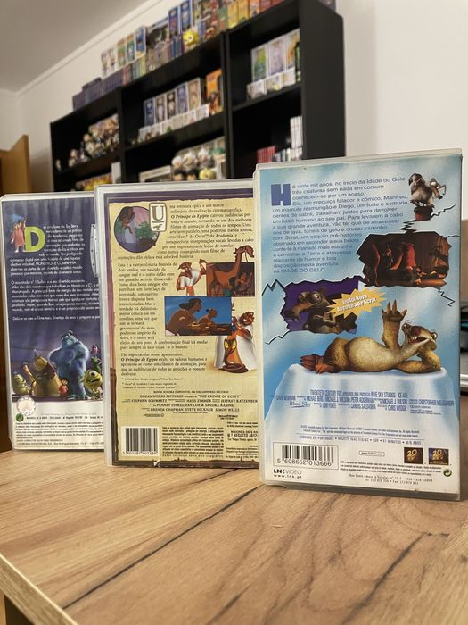 Conjunto filmes animacao vhs